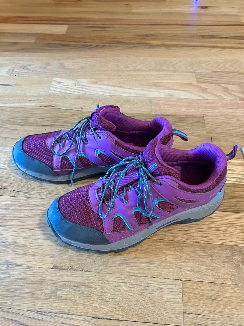 SUMMER  - Merrell Purple & Turquoise Athletic Trail Hiking Sneakers